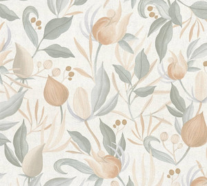 CL65231 - Cosmo Living Still Bloom- Poetry Green Blue Pink Galerie Wallpaper