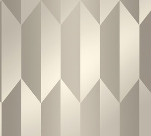 CL65274 - Cosmo Living Graphic Groove - Playful Silver Grey Galerie Wallpaper