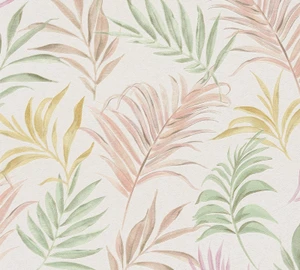 CL65280 - Cosmo Living Midnight Botanica -Mystery Pink Green Yellow Galerie Wallpaper