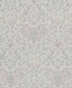 35150 - City Romance Floral Silver Grey Pink Galerie Wallpaper
