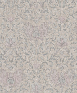 35152 - City Romance Floral Beige Pink Silver Grey Galerie Wallpaper