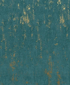 35164 - City Romance Concrete look Green Gold Galerie Wallpaper