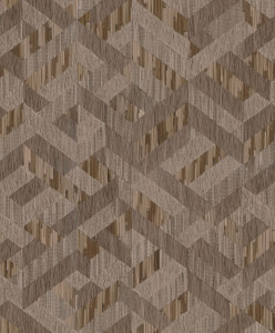35790 - Boho Fine Linen Holzoptik Bronze Brown Beige Galerie Wallpaper