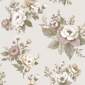 8330 - Blooming Garden Vintage Garden Pink Beige Galerie Wallpaper