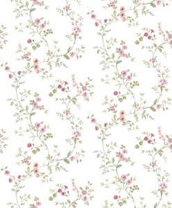 8356 - Blooming Garden Victoria Garden Pink Green Galerie Wallpaper