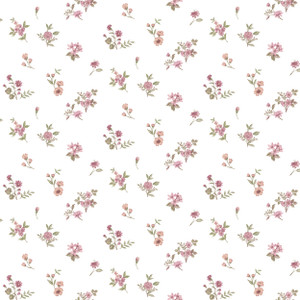 8362 - Blooming Garden Allover Victoria Garden Red Green Galerie Wallpaper