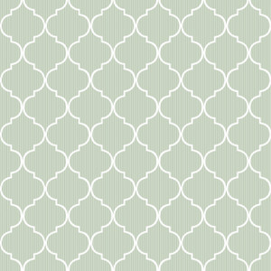 8378 - Blooming Garden Cancello Green Green Galerie Wallpaper