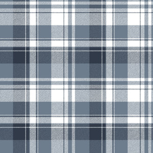 8387 - Blooming Garden Tartan Garden Blue Galerie Wallpaper