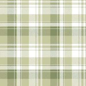 8388 - Blooming Garden Tartan Garden Green Galerie Wallpaper