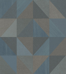 IT32417 - Italian Textures 4 Geometrico Congo Blue Galerie Wallpaper