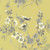 1838 Wallcoverings 1601-100-01 - Rosemore Trees Birds Mustard Grey 1838 Wallpaper roll - luxury design for UK feature walls