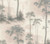 1838 Wallcoverings 1601-102-01 - Rosemore Trees Woodland Pink Grey 1838 Wallpaper - shown in room setting