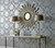 1838 Wallcoverings 1601-106-04 - Rosemore Damask Striped Duck Egg 1838 Wallpaper - shown in room setting