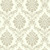 1838 Wallcoverings 1602-104-04 - Avington Mid-Scale Damask Grey Cream Taupe 1838 Wallpaper roll - luxury design for UK feature walls