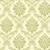 1838 Wallcoverings 1602-104-05 - Avington Mid-Scale Damask Cream Lime Green 1838 Wallpaper roll - luxury design for UK feature walls