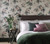 1838 Wallcoverings 1703-108-01 - Camellia Large Bold Flowers Ivory 1838 Wallpaper - shown in room setting