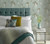 1838 Wallcoverings 1703-109-03 - Camellia Wisteria Draping Flowers Teal 1838 Wallpaper - shown in room setting