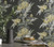 1838 Wallcoverings 1804-116-01 - Aurora Floral Black Mustard Green Grey 1838 Wallpaper - shown in room setting