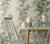 1838 Wallcoverings 1804-116-04 - Aurora Floral Beige Green 1838 Wallpaper - shown in room setting