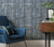 1838 Wallcoverings 1804-120-05 - Aurora Metal Effect Dark Blue Beige 1838 Wallpaper - shown in room setting