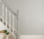 1838 Wallcoverings 1804-122-02 - Aurora Grass Cloth Texture Light Grey 1838 Wallpaper - shown in room setting