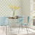 Galerie CK36618 - Kitchen Style 3 Geometric Diamond Blue Beige Galerie Wallpaper Mural - shown in room setting