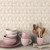 Galerie CK36638 - Kitchen Style 3 Geometric Triangles Blue Beige Galerie Wallpaper - shown in room setting