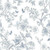 FH37539 - Homestyle Flowers Butterflies Blue White Galerie Wallpaper