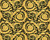 935834 - Versace 4 Floral Swirls Black Gold AS Creation Wallpaper