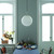 Galerie 33030 - Apelviken Fleur De Lys Motif Green Galerie Wallpaper - shown in room setting