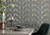 1838 Wallcoverings 1907-139-05 - Elodie Art Deco Leaf Foil Mint 1838 Wallpaper - texture close-up detail