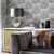 Harlequin 112176 - Momentum 6 Pompom Dahlias Titanium Graphite Harlequin Wallpaper - shown in room setting