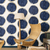 83816506 - Idylle Wooden Log Motifs Blue Casadeco Wallpaper
