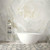 Galerie G78424 - Atmosphere White Rose White Rose Galerie Wallpaper Mural - shown in room setting