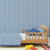 Galerie G78400 - Tiny Tots 2 Regency Stripe Cobalt Blue Galerie Wallpaper - shown in room setting