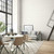 Galerie 32606 - City Glam Hex Geometric White Galerie Wallpaper - shown in room setting