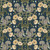 Galerie 44123 - Apelviken2 Squirrels Floral Dark blue Galerie Wallpaper roll - luxury design for UK feature walls