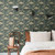 Galerie S13118 - Sommarang Garden Floral Blue Galerie Wallpaper - shown in room setting
