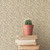 Galerie G78338 - Bazaar Geometric Tile Neutral taupe Galerie Wallpaper - shown in room setting