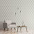 Galerie 7002 - Emporium Henna Trellis Cream and Silver Galerie Wallpaper - shown in room setting