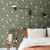 Galerie S13105 - Sommarang Leaves and Pears Green Galerie Wallpaper - shown in room setting