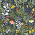 Galerie S55010 - Sommarang Wild Flowers Blue Galerie Wallpaper roll - luxury design for UK feature walls