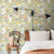 Galerie S55011 - Sommarang Wild Flowers Beige Galerie Wallpaper - shown in room setting