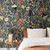 Galerie S65101 - Sommarang Floral Vines Blue Galerie Wallpaper - texture close-up detail