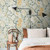 Galerie S65103 - Sommarang Floral Vines White Orange Galerie Wallpaper - shown in room setting