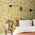 Galerie S65112 - Sommarang Poppies Yellow Galerie Wallpaper - shown in room setting