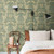 Galerie S83113 - Sommarang Swedish Floral Green Galerie Wallpaper - texture close-up detail