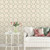 Galerie AF37745 - Abby Rose 4 Floral Laurel Turquoise Beige Plum Galerie Wallpaper - shown in room setting