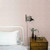 Galerie DWP0230-06 - Emporium Linear Metallic Plain Pink Galerie Wallpaper - shown in room setting