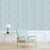 Galerie G78244 - Atmosphere Rain Drops Magnified TURQUOISE Galerie Wallpaper - shown in room setting